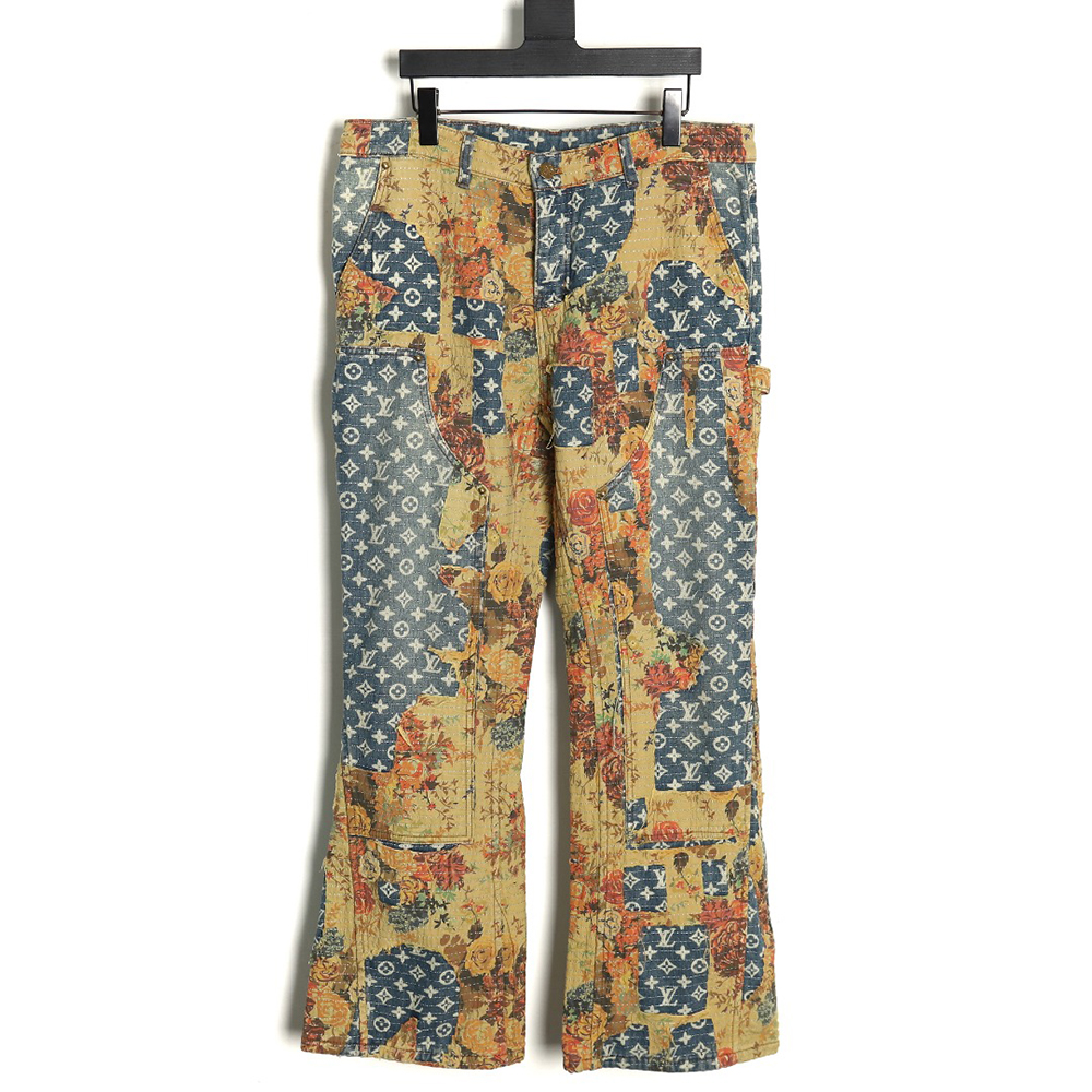 l0*is V*t0n vintage rose denim trousers