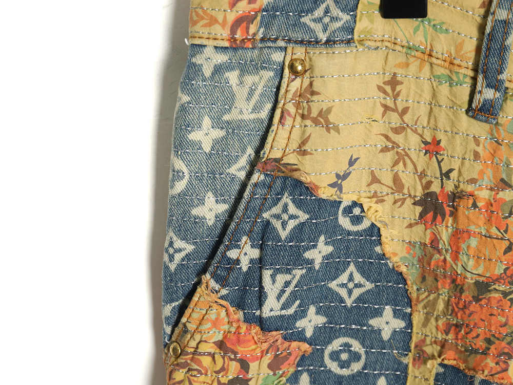 l0*is V*t0n vintage rose denim trousers