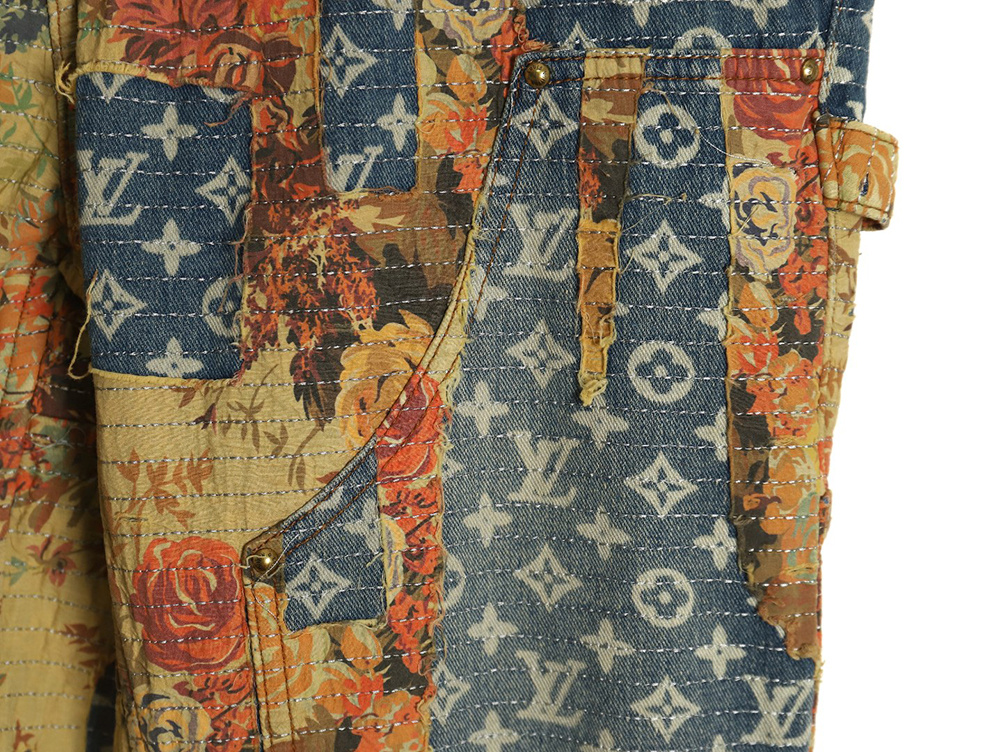 l0*is V*t0n vintage rose denim trousers