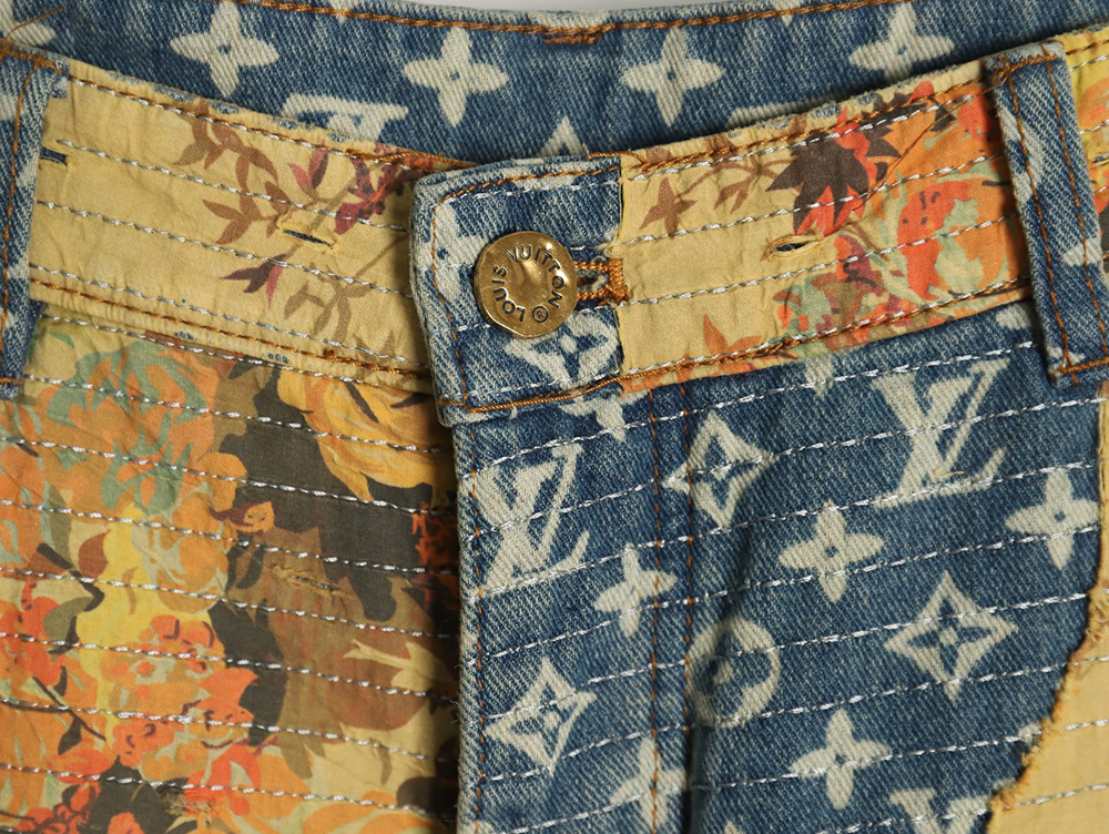 l0*is V*t0n vintage rose denim trousers