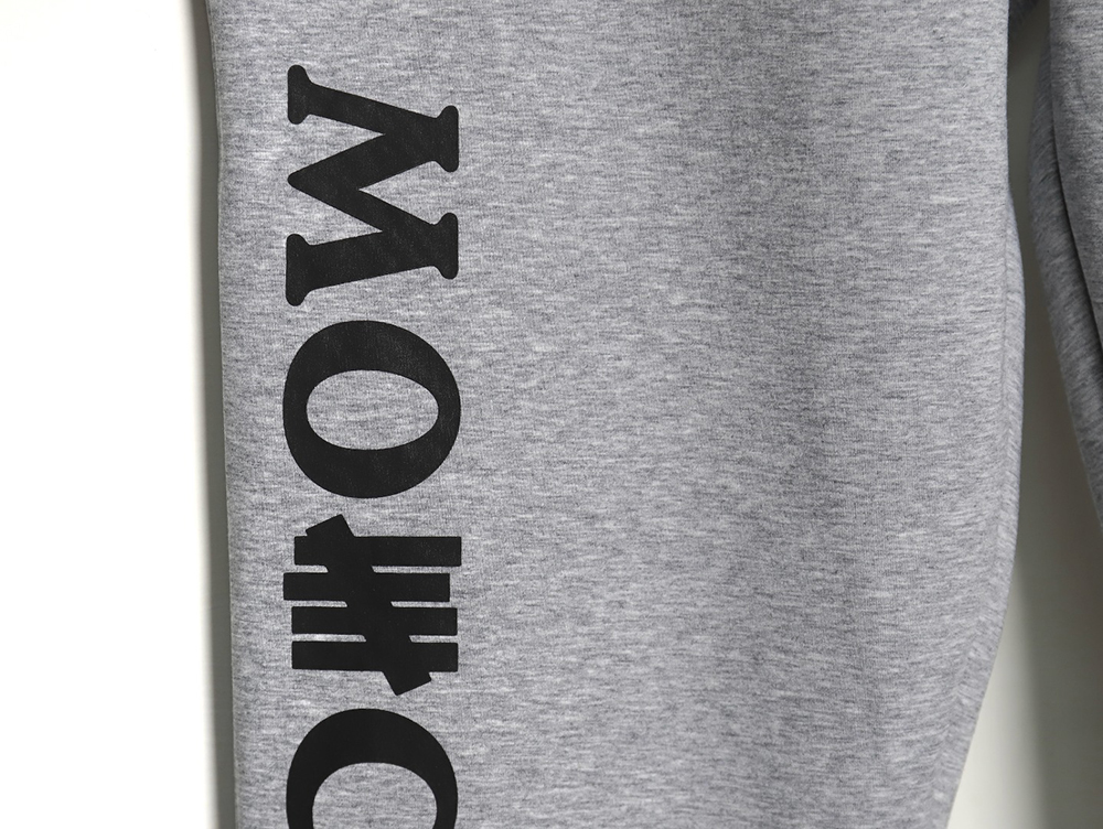 Moncler pocket logo lettering print trousers