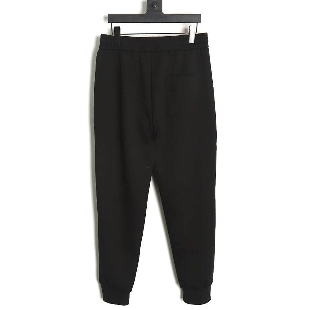 Moncler pocket logo lettering print trousers TSK1