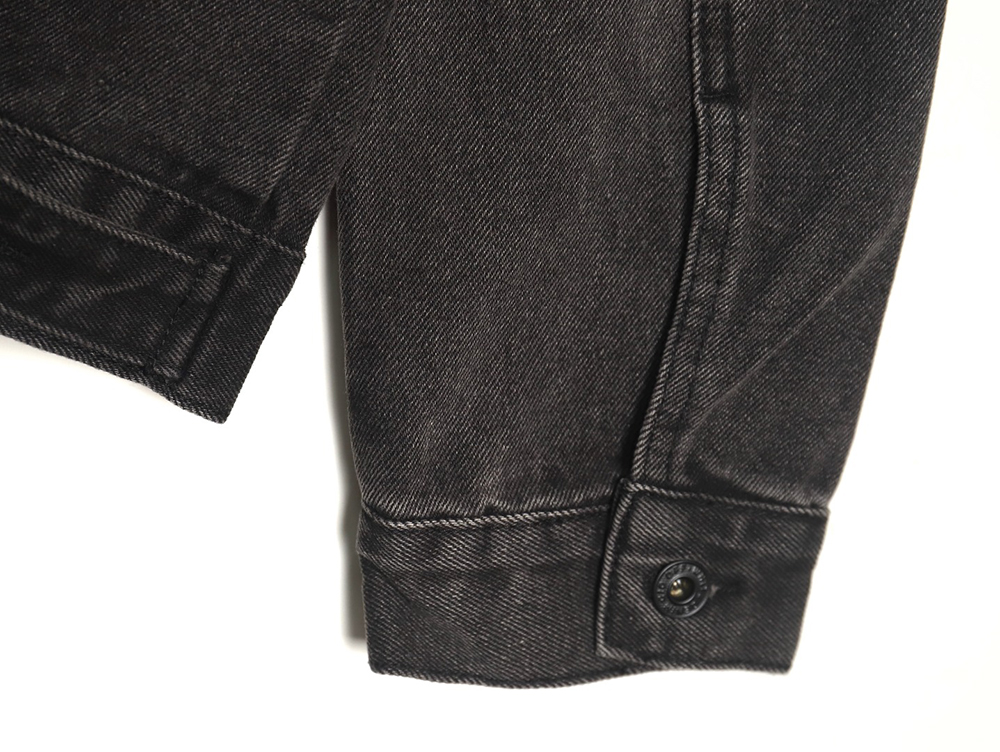 Off-white yellow tape denim jacket