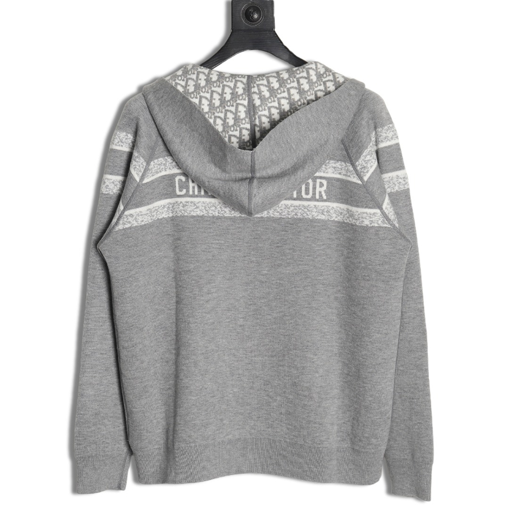 D*or presbyopia jacquard knitted cashmere double-sided jacket