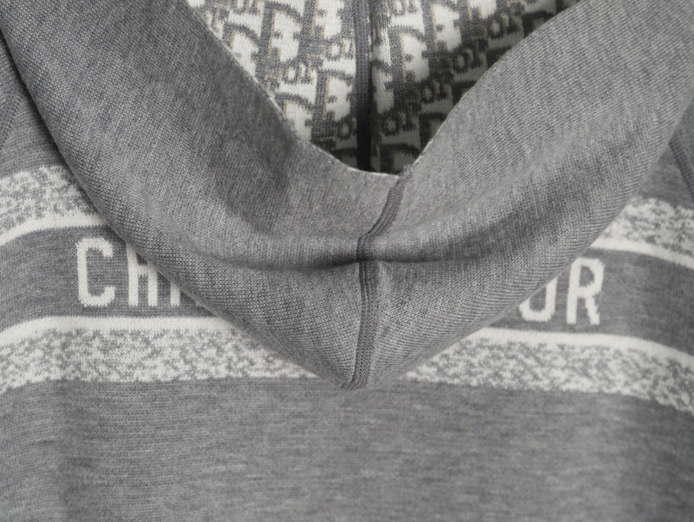 D*or presbyopia jacquard knitted cashmere double-sided jacket