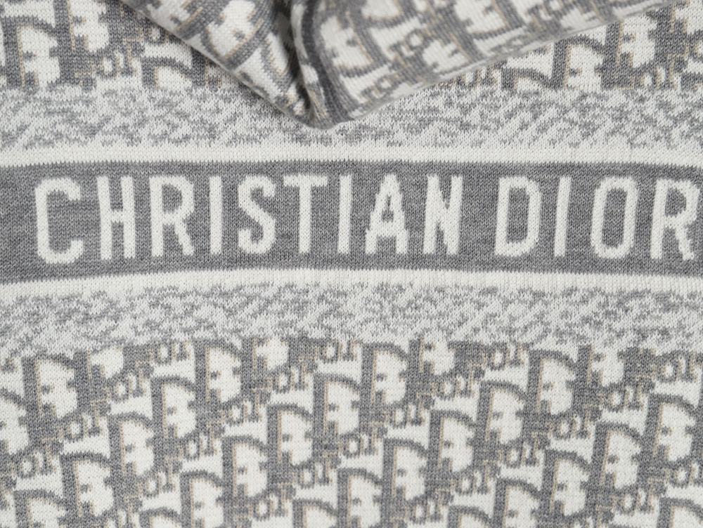 D*or presbyopia jacquard knitted cashmere double-sided jacket