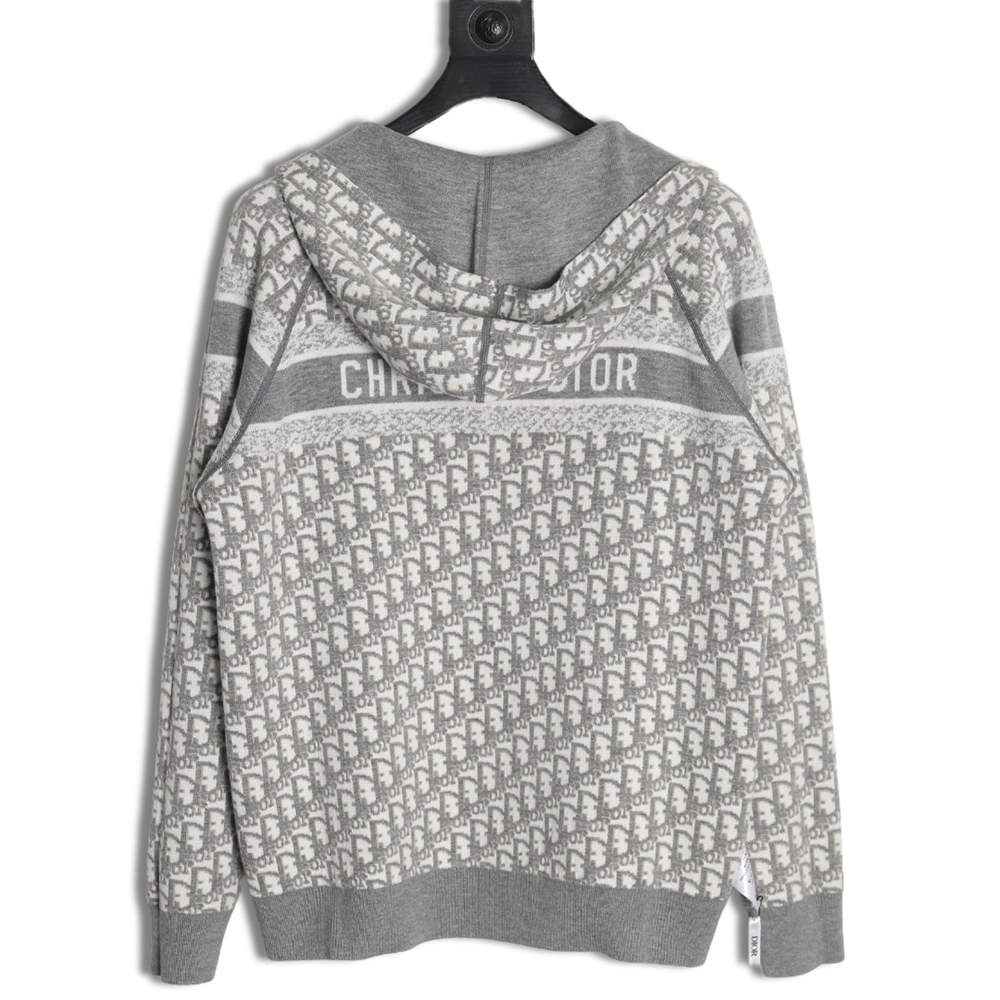 D*or presbyopia jacquard knitted cashmere double-sided jacket