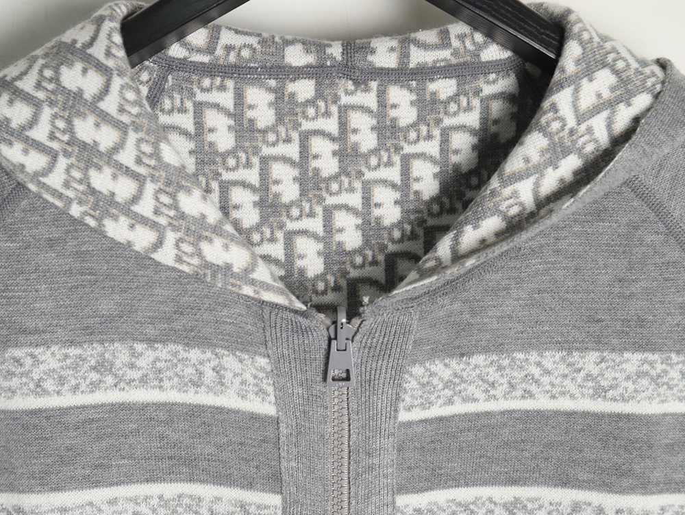 D*or presbyopia jacquard knitted cashmere double-sided jacket