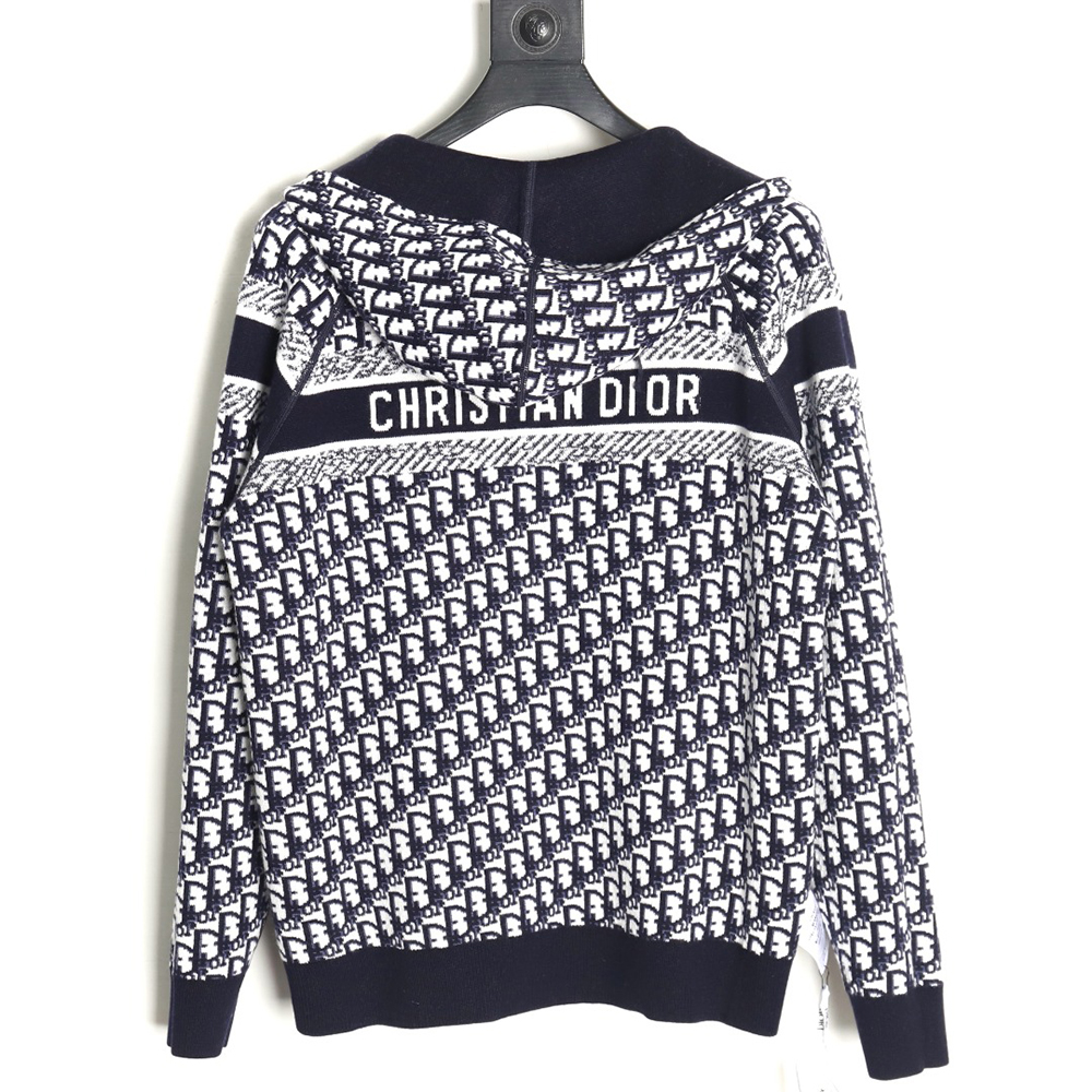 D*or presbyopia jacquard knitted cashmere double-sided jacket tsk1