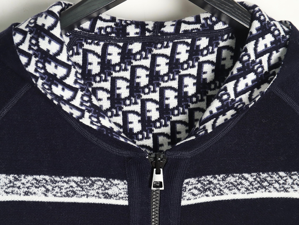 D*or presbyopia jacquard knitted cashmere double-sided jacket tsk1