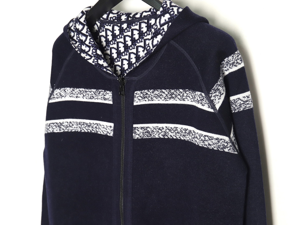 D*or presbyopia jacquard knitted cashmere double-sided jacket tsk1