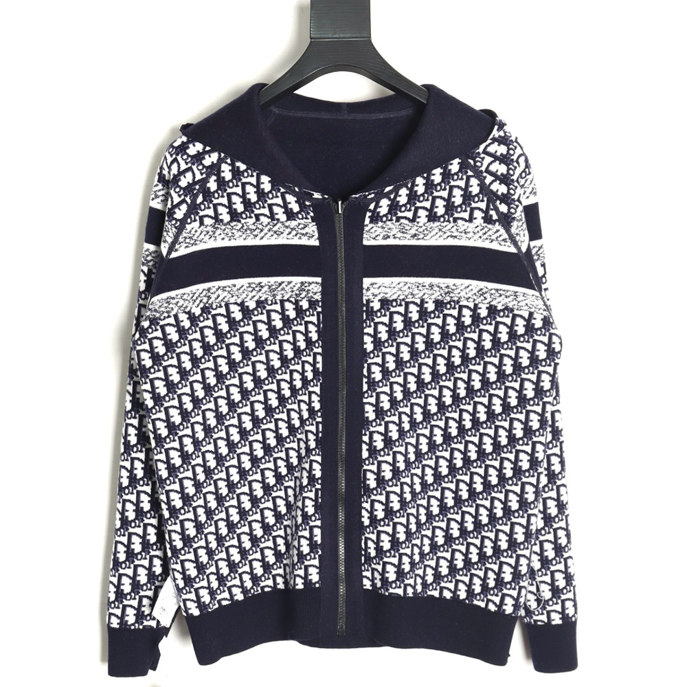 D*or presbyopia jacquard knitted cashmere double-sided jacket tsk1