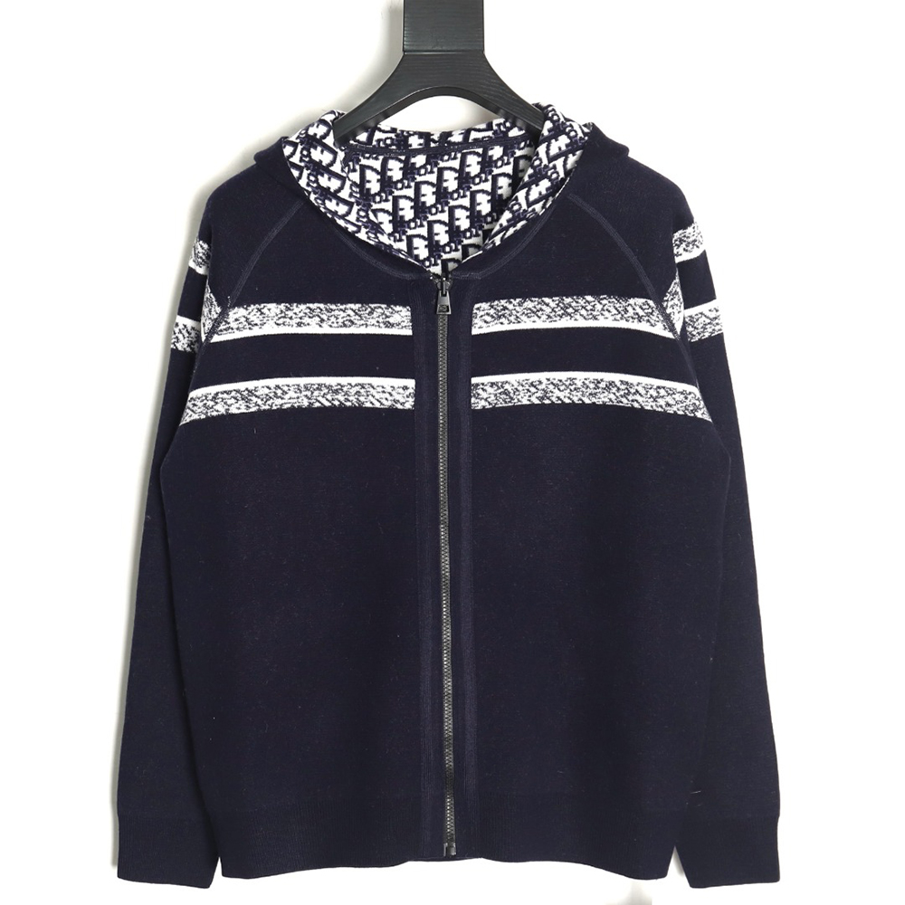 D*or presbyopia jacquard knitted cashmere double-sided jacket tsk1