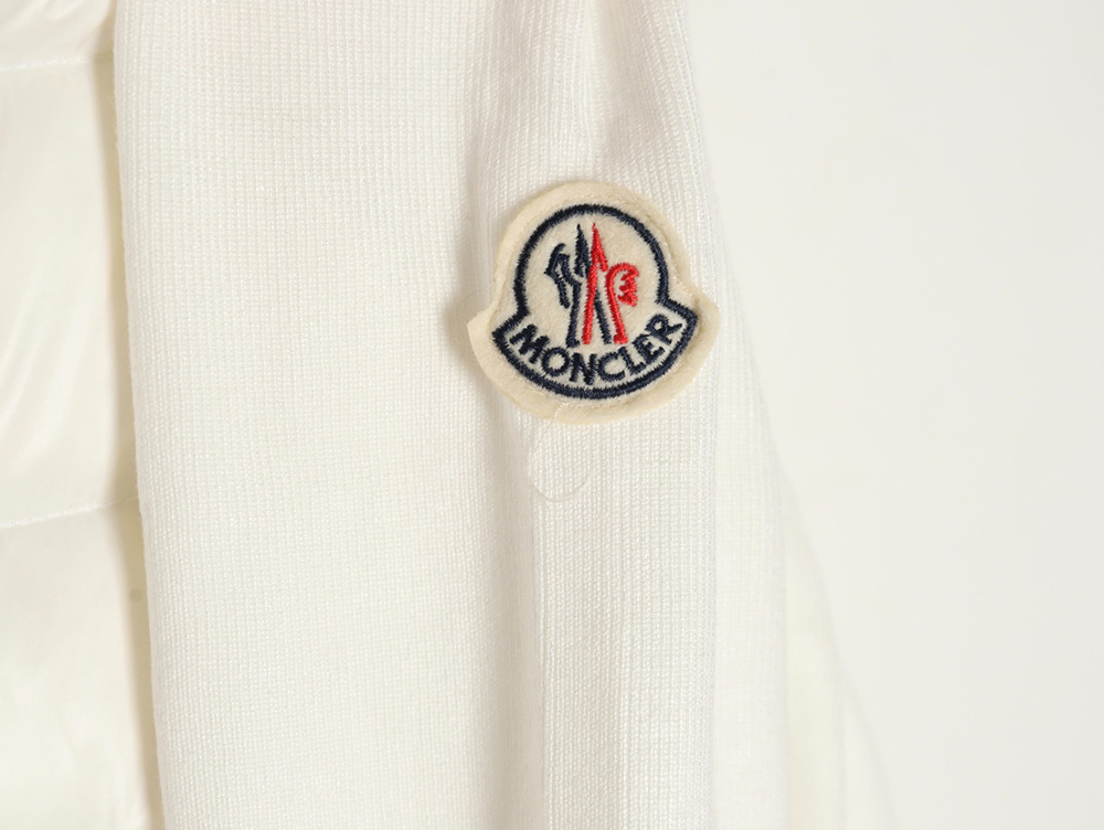 Moncler knitted stitching stand collar thin down jacket TSK1