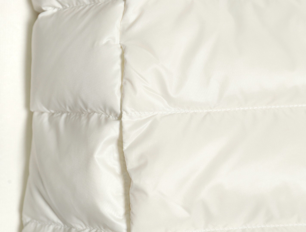 Moncler knitted stitching stand collar thin down jacket TSK1