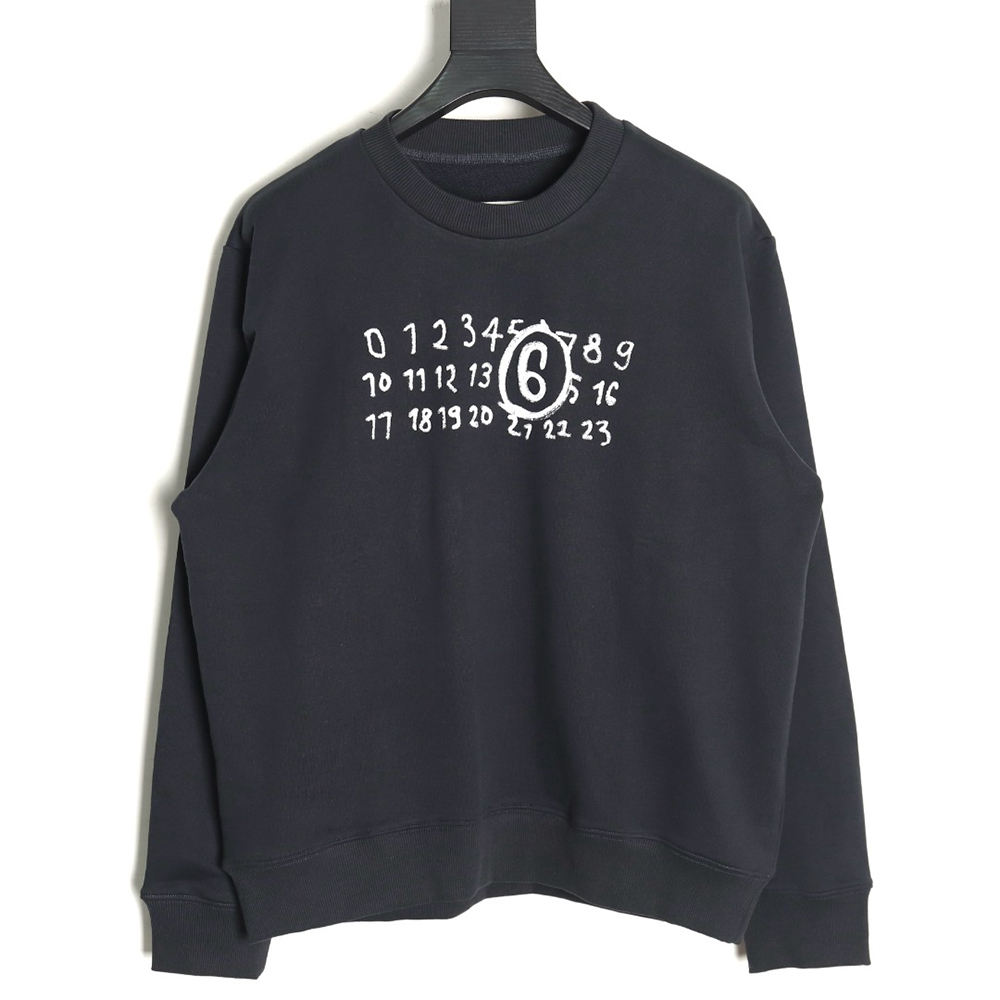 ma*s*n Ma*i*la graffiti print crewneck sweatshirt