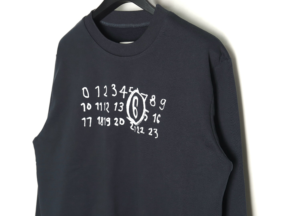 ma*s*n Ma*i*la graffiti print crewneck sweatshirt