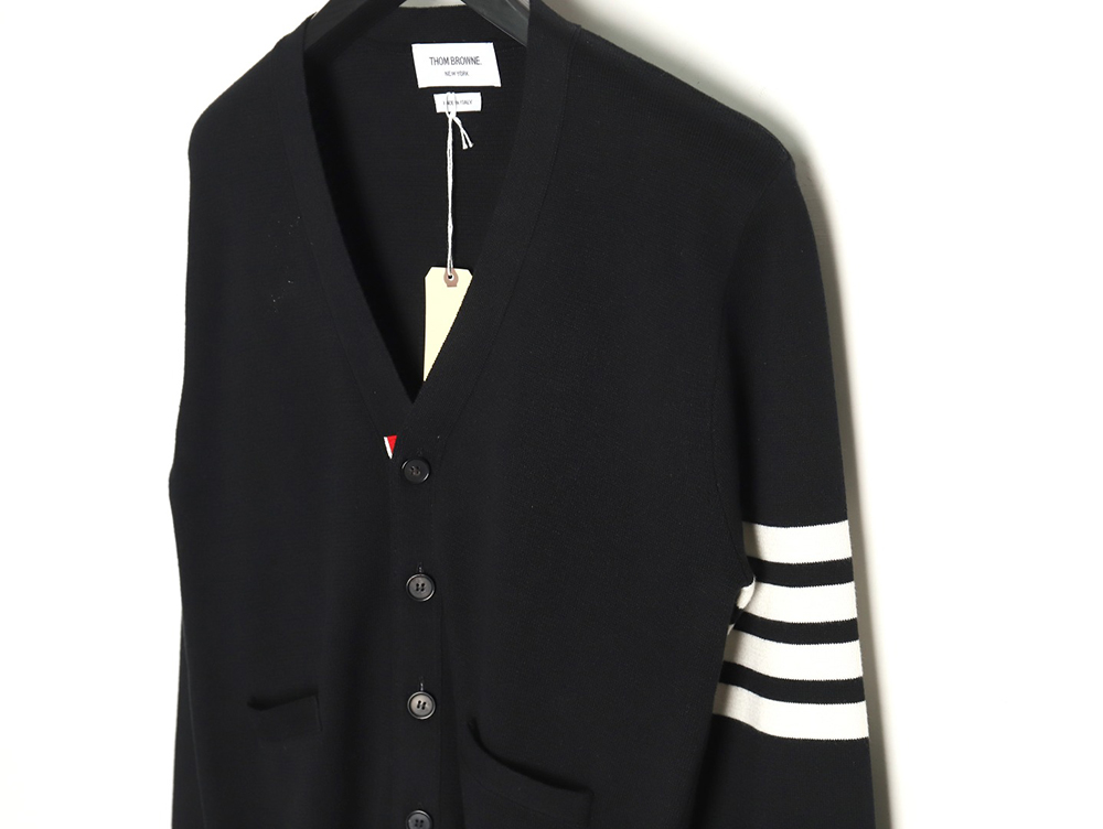 Thom Browne Classic Four-Bar Five-Button Cardigan TSK3