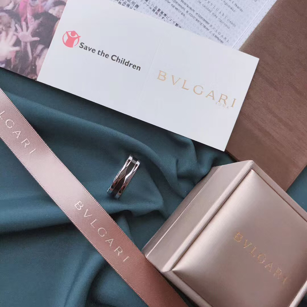 B*l*ai save the children one-band sterling silver ring