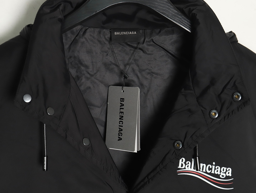 Ba*len*cia*ga classic cola thin cotton hooded jacket