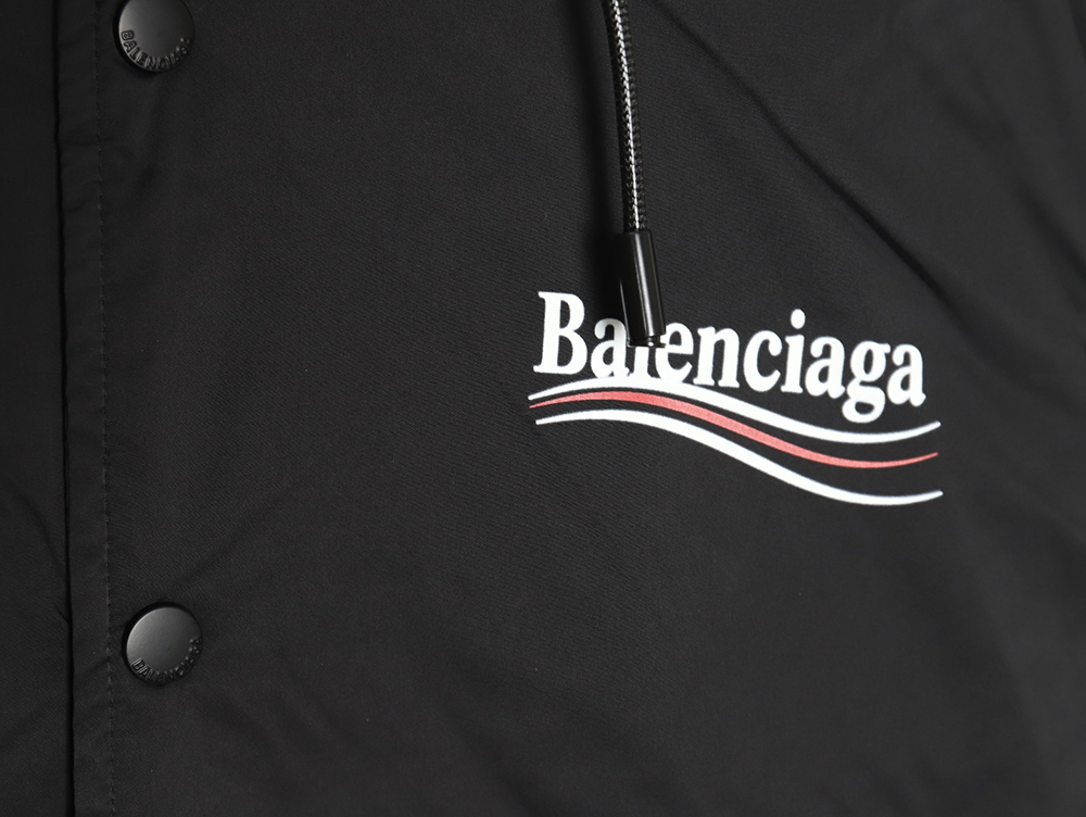 Ba*len*cia*ga classic cola thin cotton hooded jacket