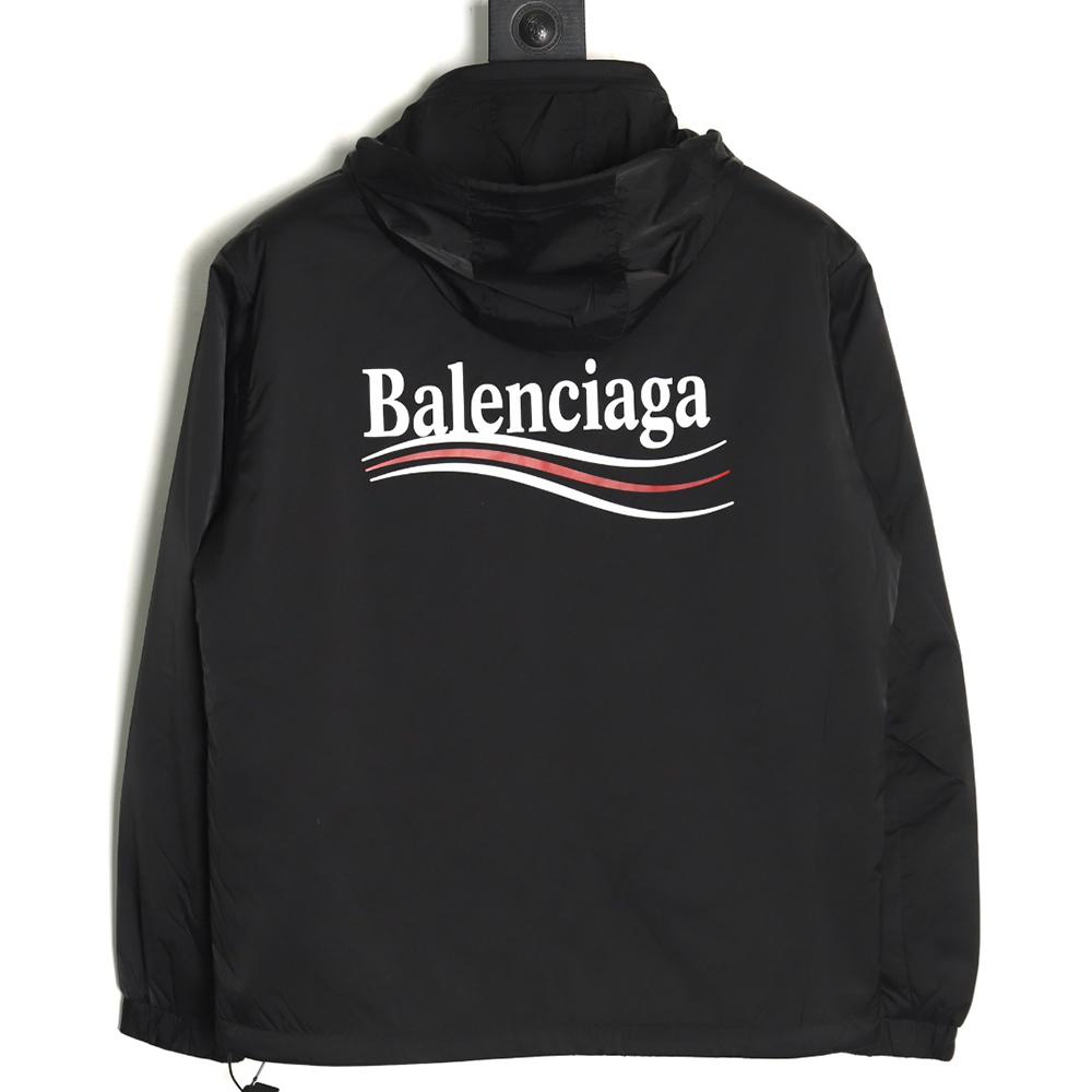 Ba*len*cia*ga classic cola thin cotton hooded jacket