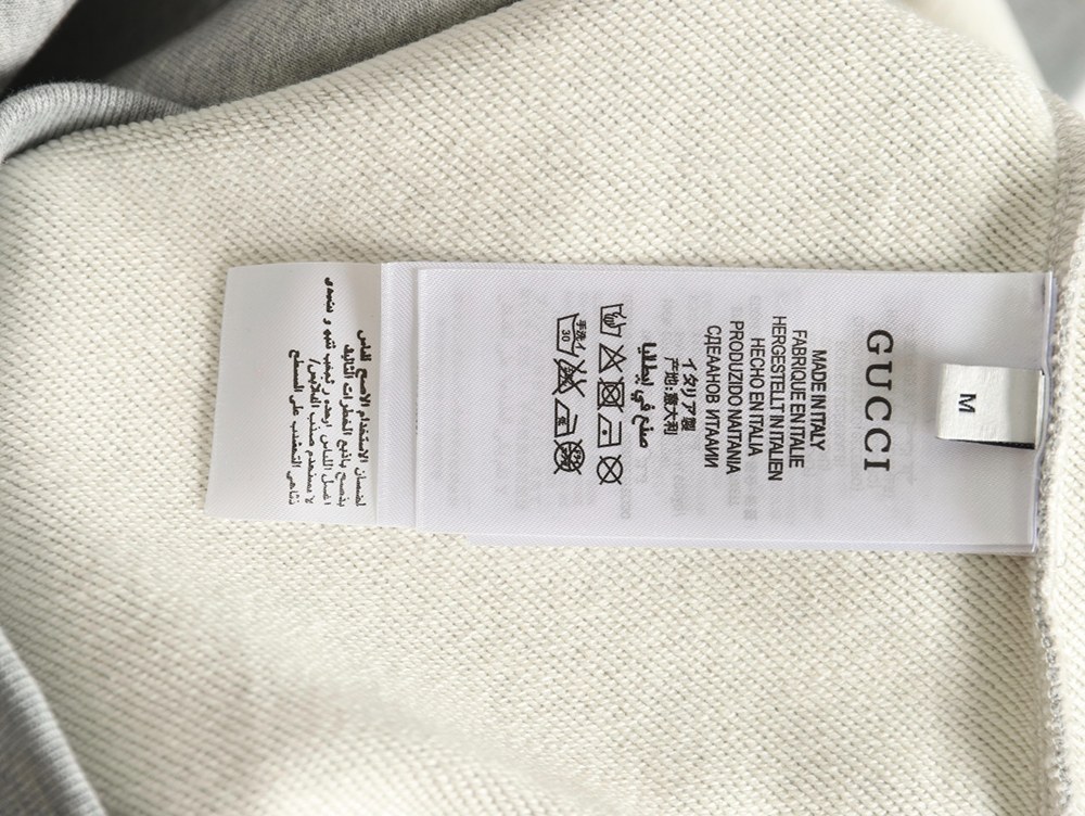 G*u*i slogan embroidered crew neck sweatshirt