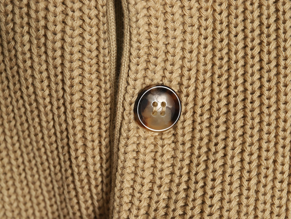 L**o p*ana henley-knit cotton crewneck sweater