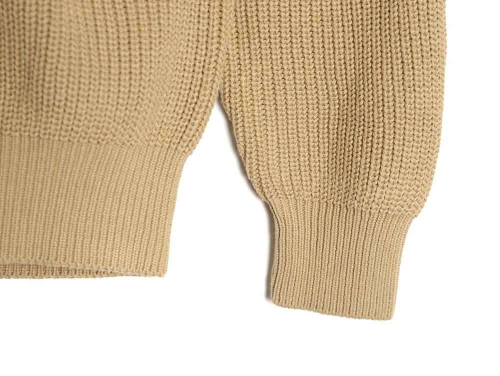 L**o p*ana henley-knit cotton crewneck sweater