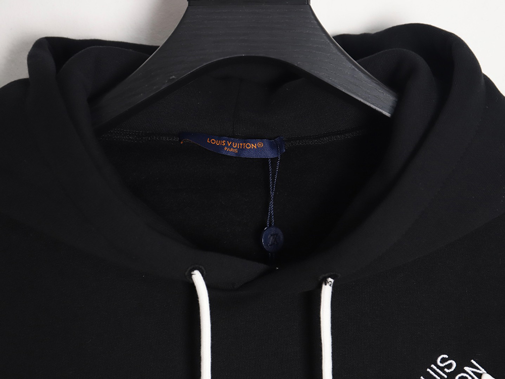 l0*is V*t0n pin-embroidered hooded sweatshirt