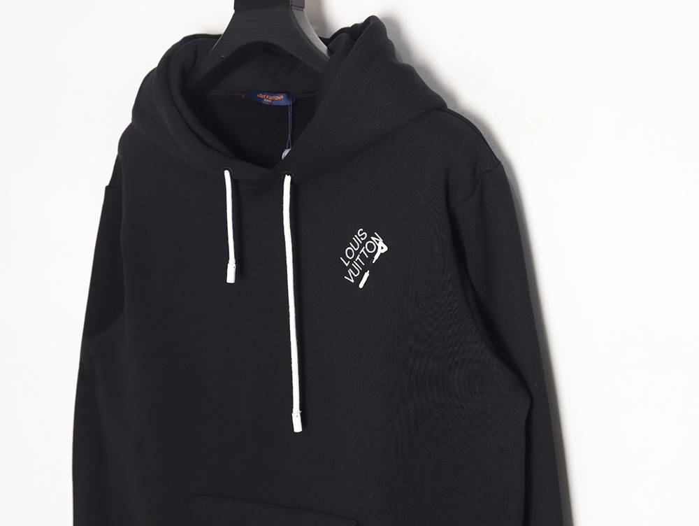 l0*is V*t0n pin-embroidered hooded sweatshirt