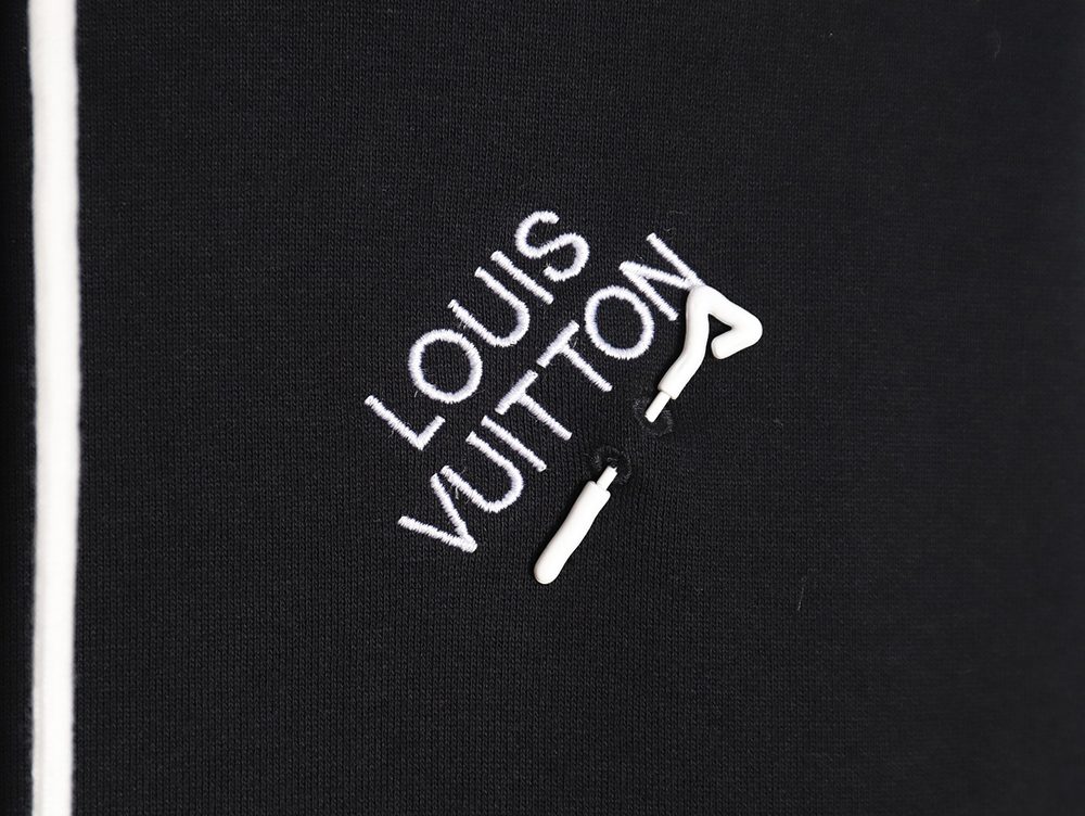 l0*is V*t0n pin-embroidered hooded sweatshirt