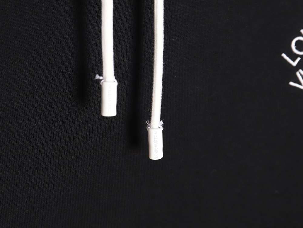 l0*is V*t0n pin-embroidered hooded sweatshirt