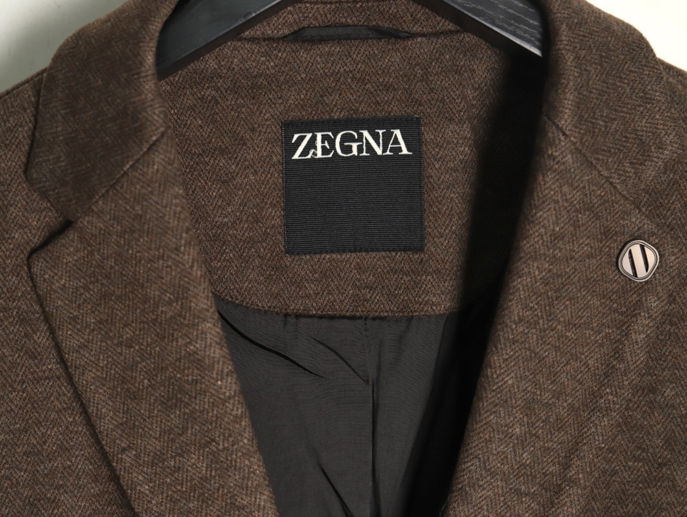 Zegna sleeve patchwork suit