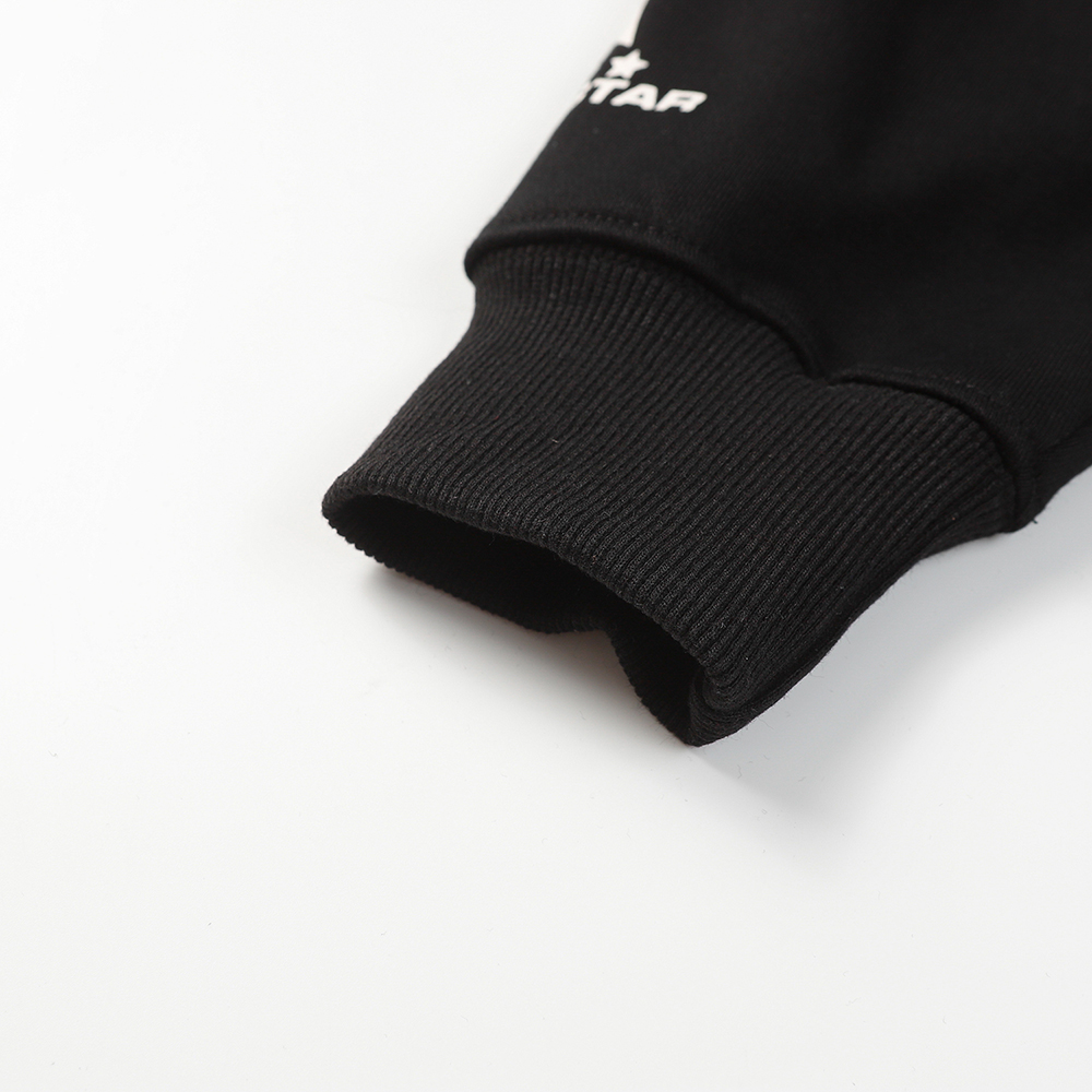 Hell Star Lettering Pattern Hoodie