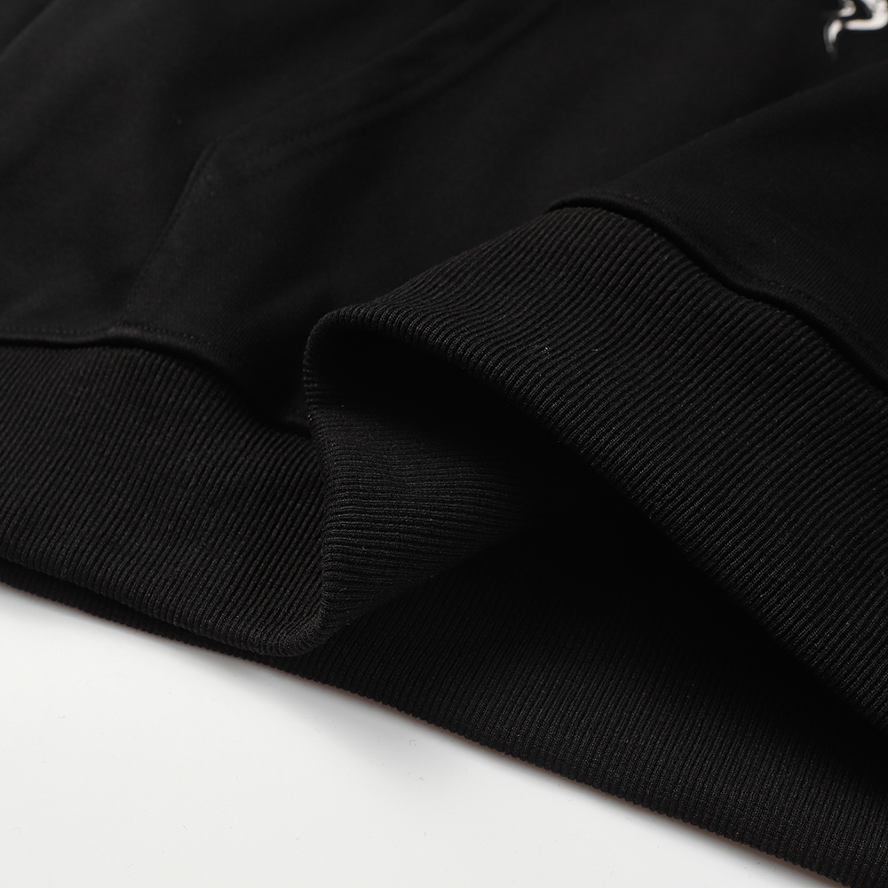 Hell Star Lettering Pattern Hoodie