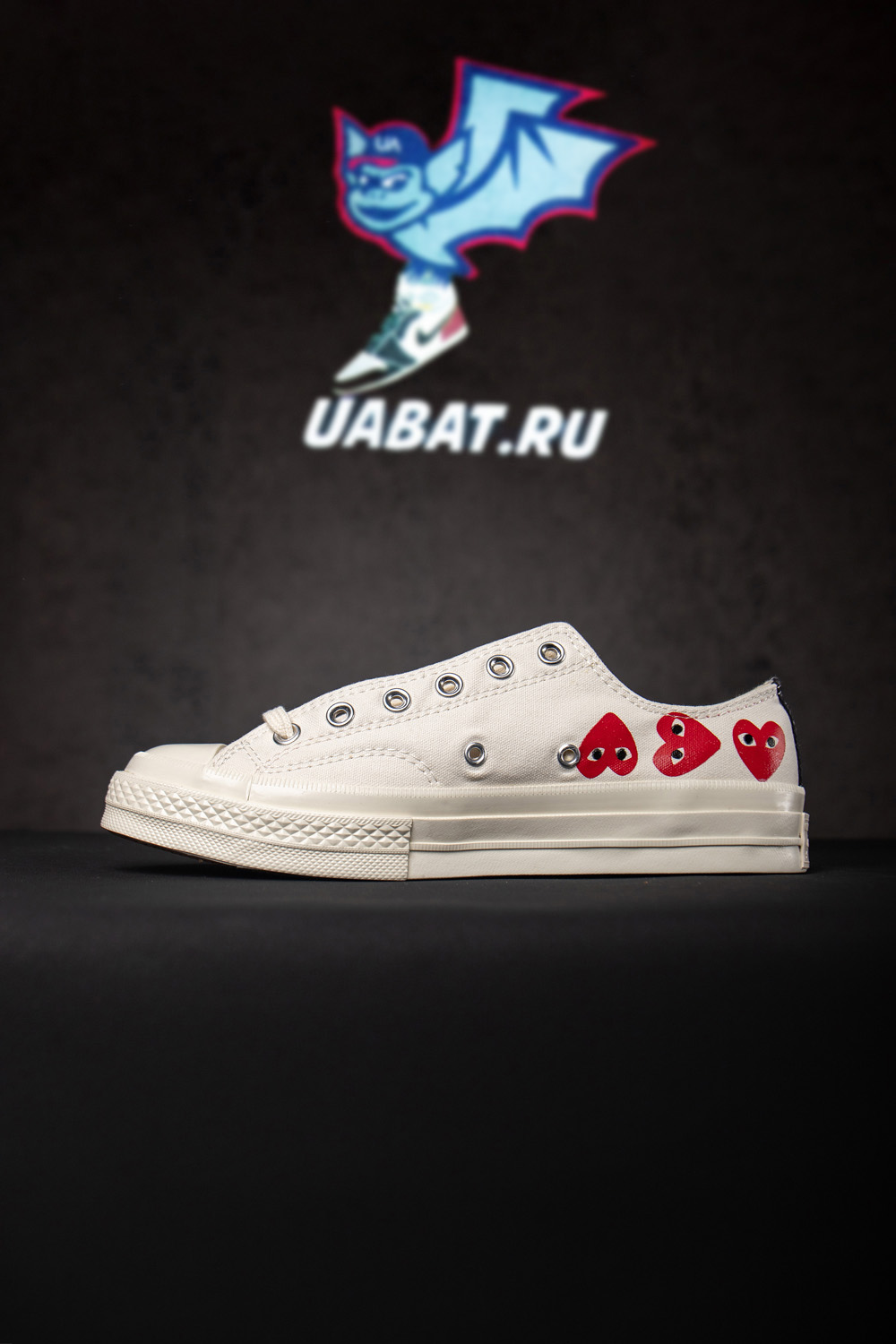 Converse Chuck Taylor All Star 70 Ox Comme Des Garcons PLAY Multi-Heart White