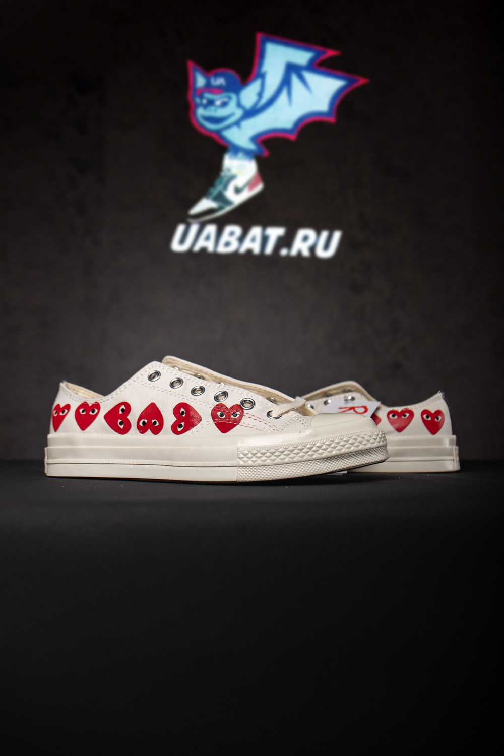 Converse Chuck Taylor All Star 70 Ox Comme Des Garcons PLAY Multi-Heart White