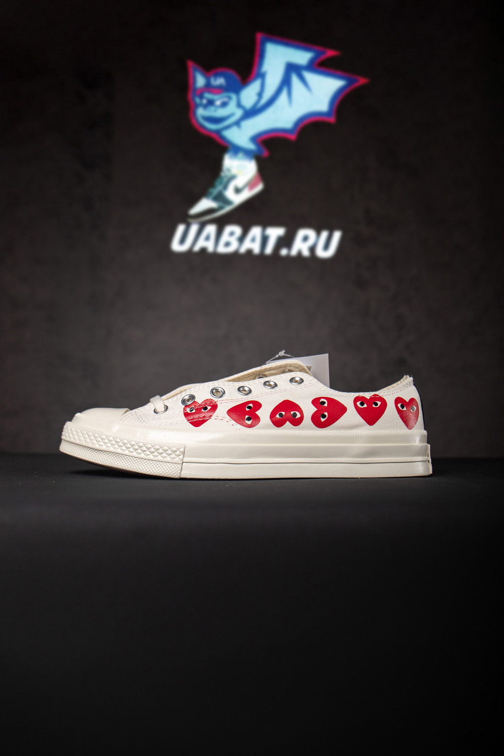 Converse Chuck Taylor All Star 70 Ox Comme Des Garcons PLAY Multi-Heart White