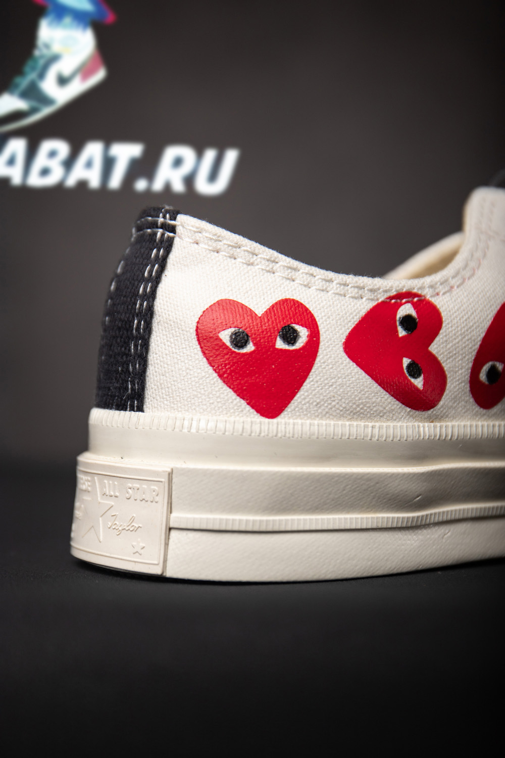 Converse Chuck Taylor All Star 70 Ox Comme Des Garcons PLAY Multi-Heart White