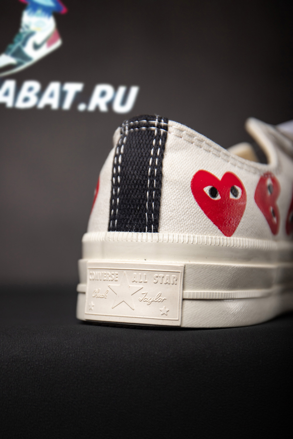 Converse Chuck Taylor All Star 70 Ox Comme Des Garcons PLAY Multi-Heart White