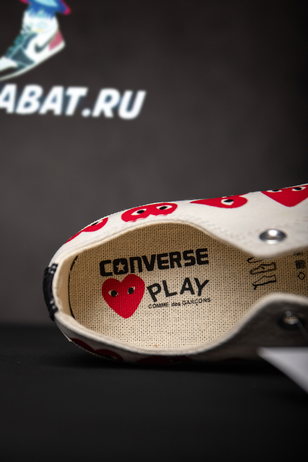 Converse Chuck Taylor All Star 70 Ox Comme Des Garcons PLAY Multi-Heart White