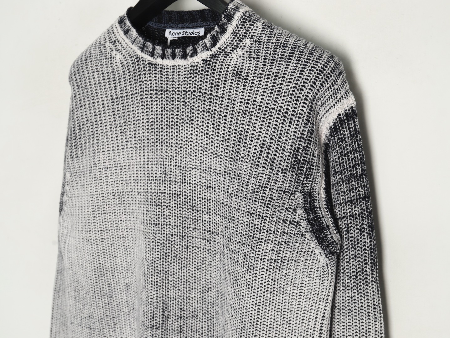 Acne distressed tie-dye crewneck sweater