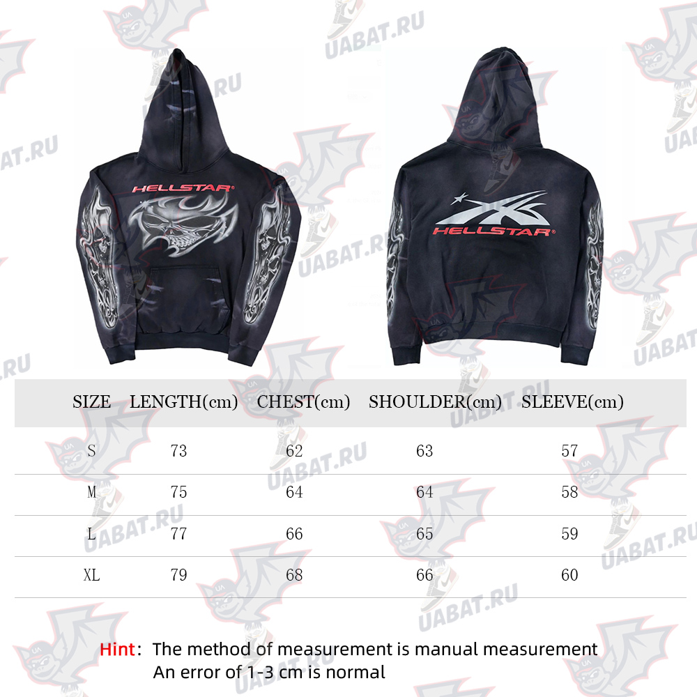 Hell Star Letters Arm Graphic Hoodie