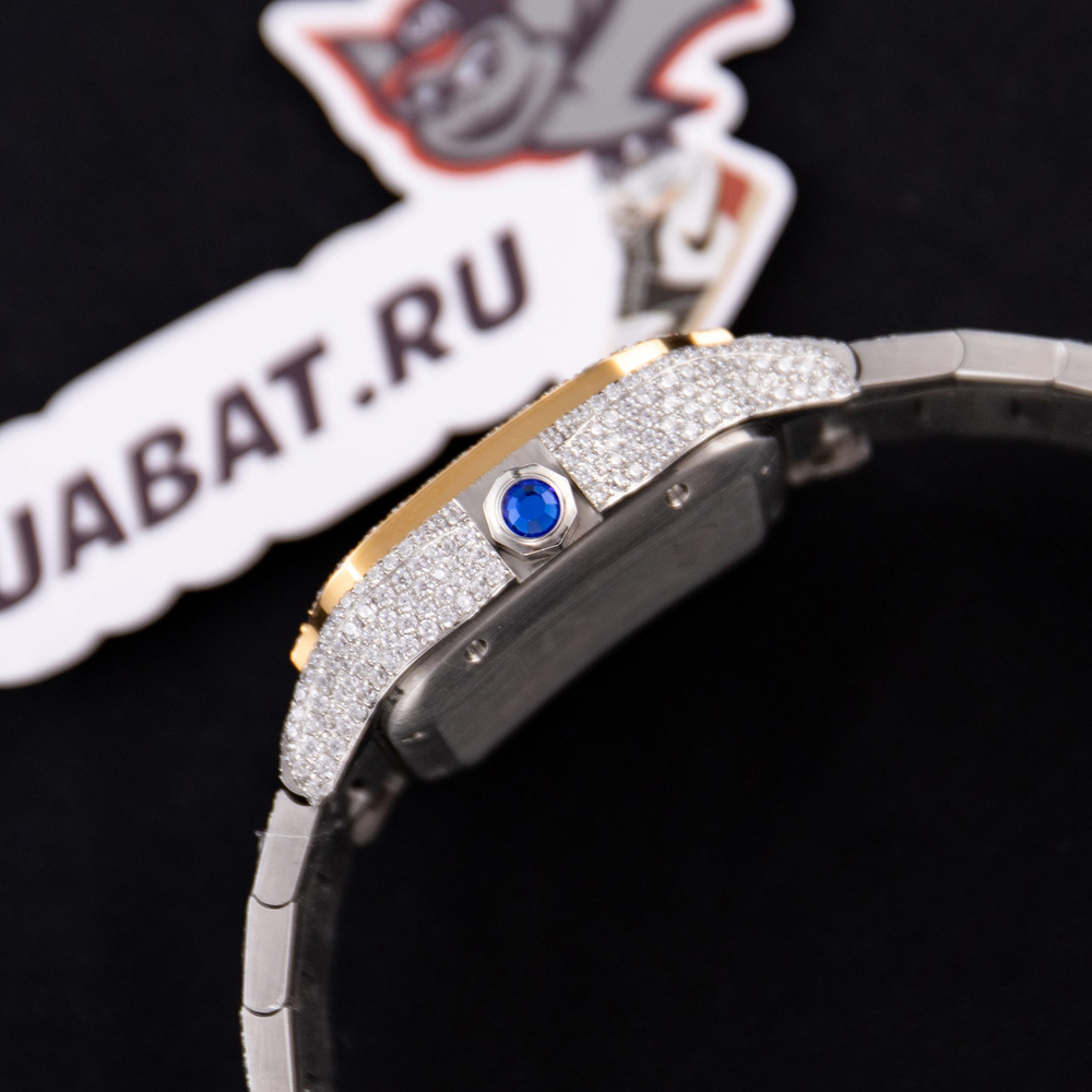 ca*t*er santos 100 xl 2656 gold and steel full custom Di*m*nd men