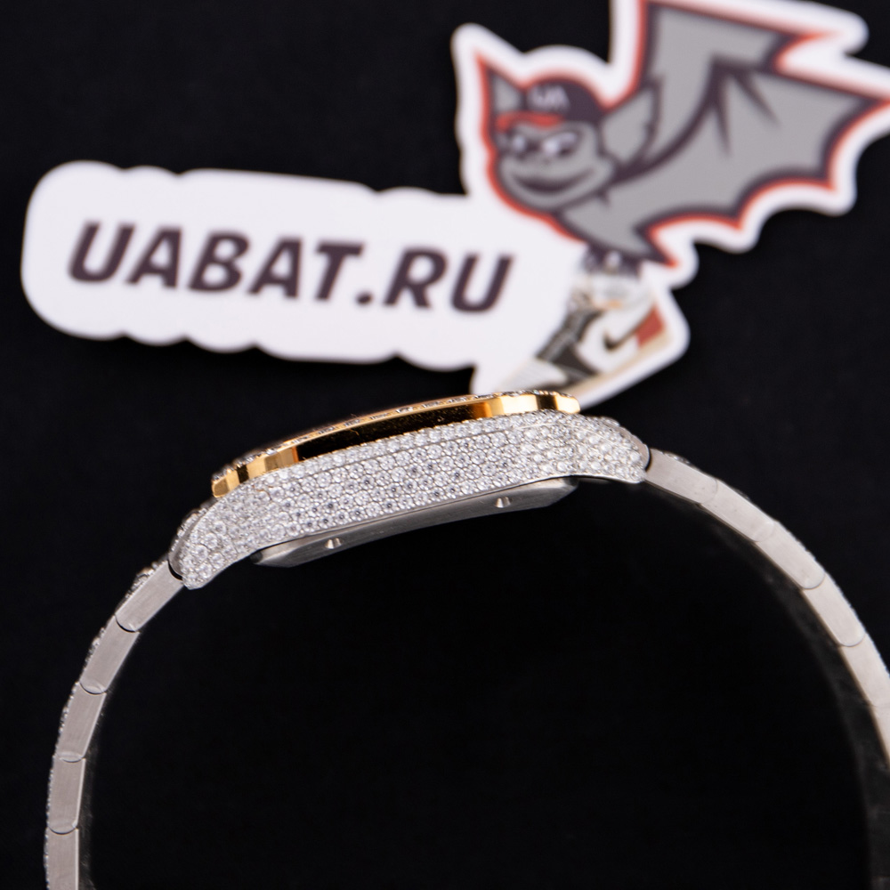 ca*t*er santos 100 xl 2656 gold and steel full custom Di*m*nd men