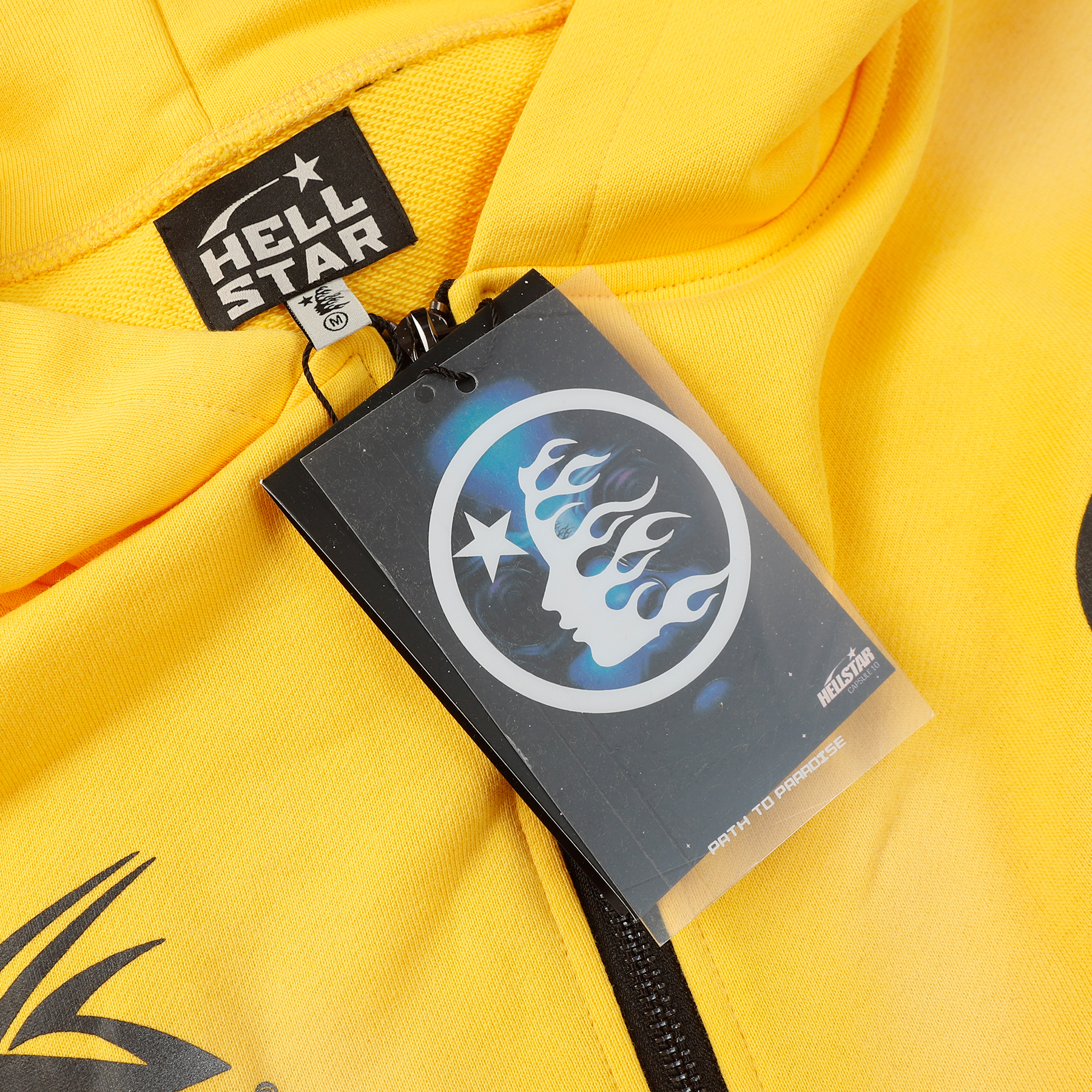 Hell Star Letters Arm Graphic Hoodie