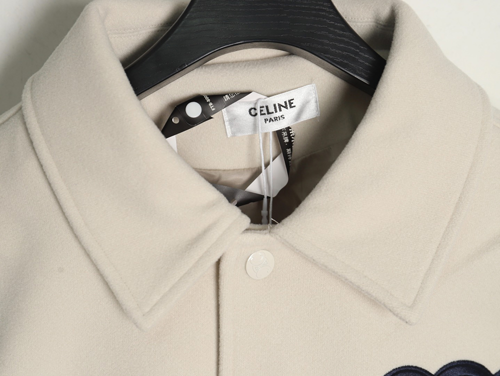 Ce**e embroidered baseball jacket