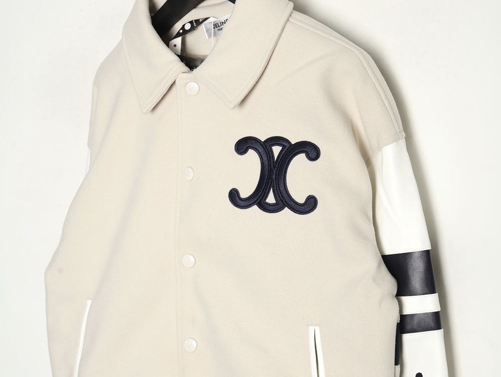 Ce**e embroidered baseball jacket