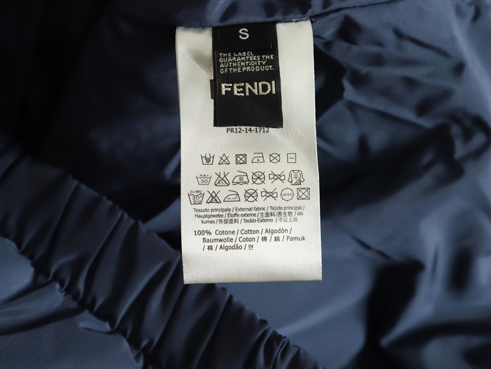 F**di ff full print patchwork cotton jacket